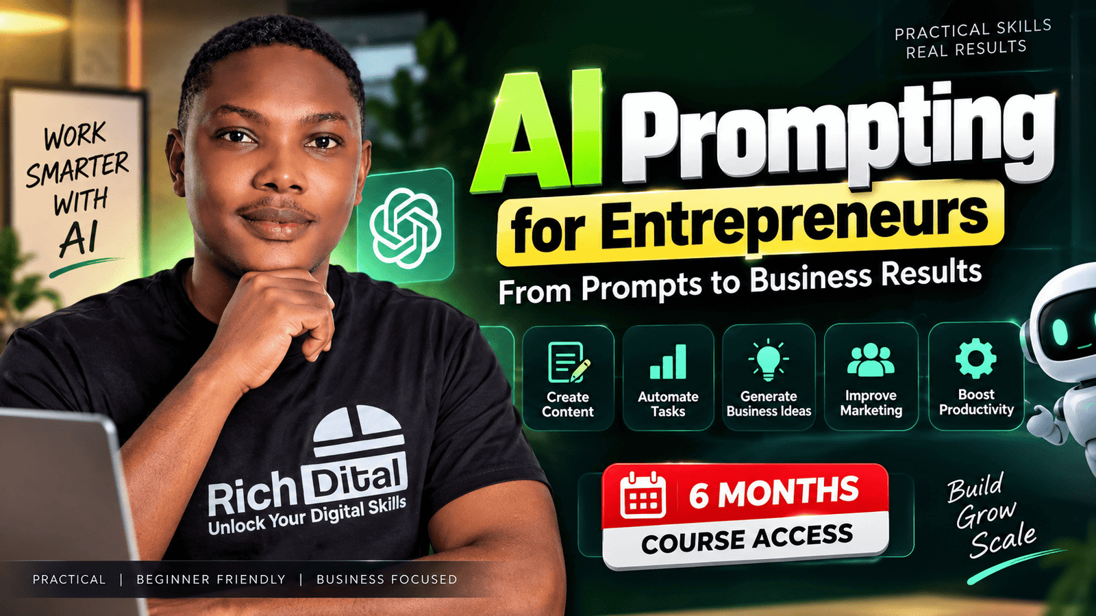 AI Prompting for Entrepreneurs: From Prompts to Business Results (Webinar)