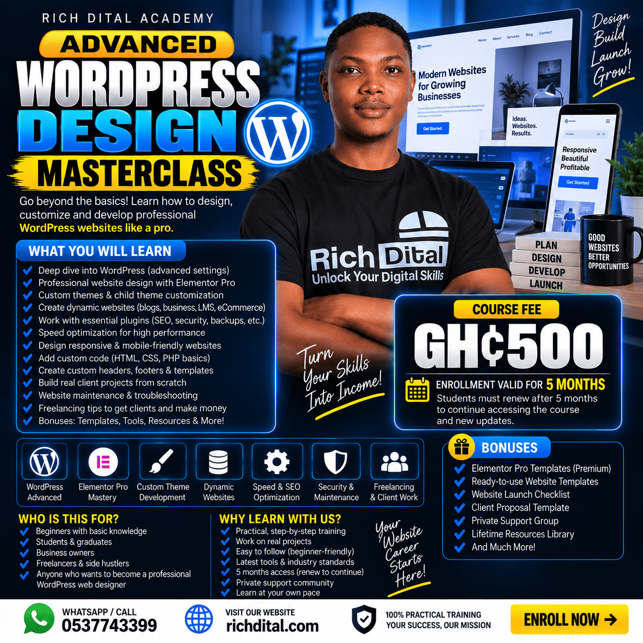 Advanced WordPress Mastery: Premium Web Design & Custom Development